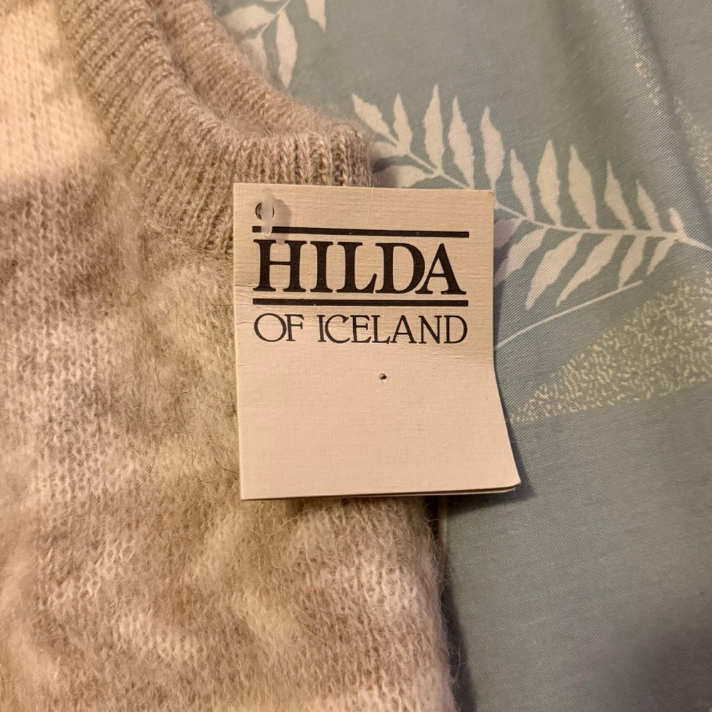 Vintage Hilda 100% Pure Wool Icelandic Button Front Sweater Vest Ladies Size XS - Picture 12 of 12